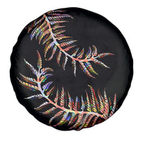 New Zealand Spare Tire Cover Aotearoa Silver Fern Mixed Papua Shell Red Vibe - Wonder Print Shop