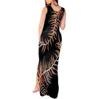 New Zealand Tank Maxi Dress Aotearoa Silver Fern Mixed Papua Shell Red Vibe - Wonder Print Shop