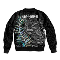 New Zealand Rugby Sleeve Zip Bomber Jacket NZ Black Fern Champions History With Papua Shell - Wonder Print Shop