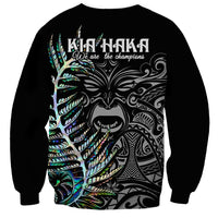 New Zealand Rugby Sweatshirt NZ Black Fern Champions History With Papua Shell - Wonder Print Shop