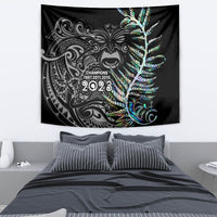 New Zealand Rugby Tapestry NZ Black Fern Champions History With Papua Shell - Wonder Print Shop