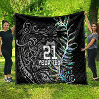 Custom New Zealand Rugby Quilt NZ Black Fern Champions History With Papua Shell - Wonder Print Shop