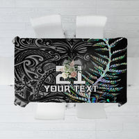 Custom New Zealand Rugby Tablecloth NZ Black Fern Champions History With Papua Shell - Wonder Print Shop