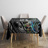 Custom New Zealand Rugby Tablecloth NZ Black Fern Champions History With Papua Shell - Wonder Print Shop