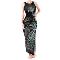 Custom New Zealand Rugby Tank Maxi Dress NZ Black Fern Champions History With Papua Shell - Wonder Print Shop