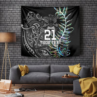 Custom New Zealand Rugby Tapestry NZ Black Fern Champions History With Papua Shell - Wonder Print Shop