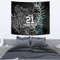 Custom New Zealand Rugby Tapestry NZ Black Fern Champions History With Papua Shell - Wonder Print Shop