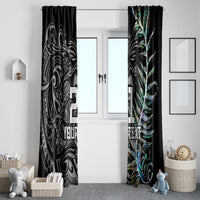 Custom New Zealand Rugby Window Curtain NZ Black Fern Champions History With Papua Shell - Wonder Print Shop
