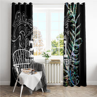 Custom New Zealand Rugby Window Curtain NZ Black Fern Champions History With Papua Shell - Wonder Print Shop