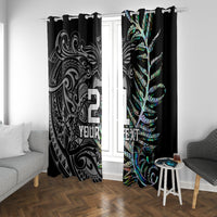 Custom New Zealand Rugby Window Curtain NZ Black Fern Champions History With Papua Shell - Wonder Print Shop