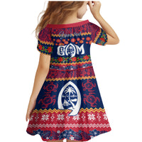 Personalised Guam Christmas Family Matching Mermaid Dress and Hawaiian Shirt Felis Pusgua Santa Beach Polynesian Pattern LT9 - Wonder Print Shop