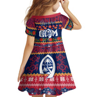 Personalised Guam Christmas Family Matching Summer Maxi Dress and Hawaiian Shirt Felis Pusgua Santa Beach Polynesian Pattern - Wonder Print Shop