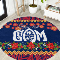 personalised-guam-christmas-round-carpet-felis-pusgua-santa-beach-polynesian-pattern