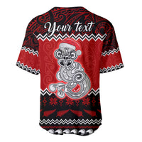 Personalised New Zealand Christmas Baseball Jersey Maori Tiki Meri Kirihimete LT9 - Wonder Print Shop