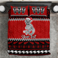 Personalised New Zealand Christmas Bedding Set Maori Tiki Meri Kirihimete LT9 - Wonder Print Shop