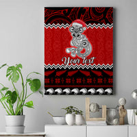 Personalised New Zealand Christmas Canvas Wall Art Maori Tiki Meri Kirihimete LT9 - Wonder Print Shop