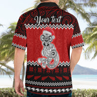 Personalised New Zealand Christmas Hawaiian Shirt Maori Tiki Meri Kirihimete - Wonder Print Shop