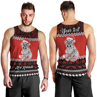 Personalised New Zealand Christmas Men Tank Top Maori Tiki Meri Kirihimete - Wonder Print Shop