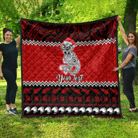 Personalised New Zealand Christmas Quilt Maori Tiki Meri Kirihimete - Wonder Print Shop