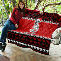 Personalised New Zealand Christmas Quilt Maori Tiki Meri Kirihimete - Wonder Print Shop
