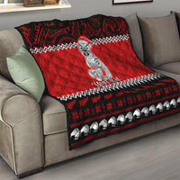 Personalised New Zealand Christmas Quilt Maori Tiki Meri Kirihimete - Wonder Print Shop