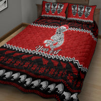 Personalised New Zealand Christmas Quilt Bed Set Maori Tiki Meri Kirihimete - Wonder Print Shop