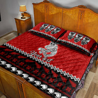Personalised New Zealand Christmas Quilt Bed Set Maori Tiki Meri Kirihimete - Wonder Print Shop