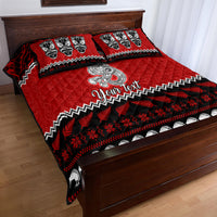 Personalised New Zealand Christmas Quilt Bed Set Maori Tiki Meri Kirihimete - Wonder Print Shop