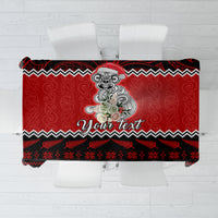 Personalised New Zealand Christmas Tablecloth Maori Tiki Meri Kirihimete - Wonder Print Shop