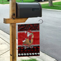 Personalised New Zealand Christmas Garden Flag Kiwi Santa Claus Maori Meri Kirihimete - Wonder Print Shop