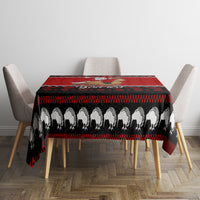 Personalised New Zealand Christmas Tablecloth Kiwi Santa Claus Maori Meri Kirihimete - Wonder Print Shop