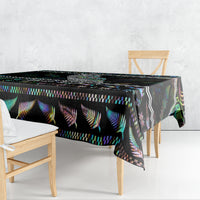 Personalised New Zealand Christmas Tablecloth Maori Fern Manaia Meri Kirihimete with Papaua Shell - Wonder Print Shop