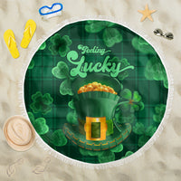Happy St Patricks Day We Wear Green Suit Beach Blanket LT9 - Wonder Print Shop