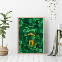 Happy St Patricks Day We Wear Green Suit Canvas Wall Art LT9 - Wonder Print Shop