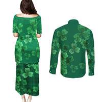 Happy St Patricks Day We Wear Green Suit Couples Matching Puletasi Dress and Long Sleeve Button Shirt LT9 - Wonder Print Shop