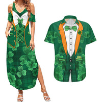 Happy St Patricks Day We Wear Green Suit Couples Matching Summer Maxi Dress and Hawaiian Shirt LT9 - Wonder Print Shop