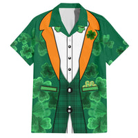 Happy St Patricks Day We Wear Green Suit Family Matching Short Sleeve Bodycon Dress and Hawaiian Shirt - Wonder Print Shop