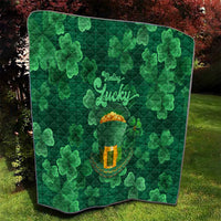 Happy St Patricks Day We Wear Green Suit Quilt - Wonder Print Shop