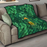 Happy St Patricks Day We Wear Green Suit Quilt - Wonder Print Shop