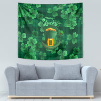 Happy St Patricks Day We Wear Green Suit Tapestry - Wonder Print Shop