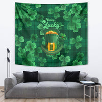 Happy St Patricks Day We Wear Green Suit Tapestry - Wonder Print Shop