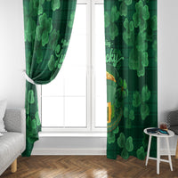 Happy St Patricks Day We Wear Green Suit Window Curtain - Wonder Print Shop