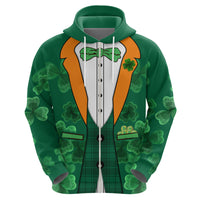 Happy St Patricks Day We Wear Green Suit Zip Hoodie - Wonder Print Shop