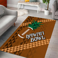 Custom Hawaii Honolulu Bowl Area Rug With Kakau Tribal Pattern LT9 - Wonder Print Shop