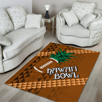 Custom Hawaii Honolulu Bowl Area Rug With Kakau Tribal Pattern LT9 - Wonder Print Shop