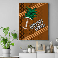 Custom Hawaii Honolulu Bowl Canvas Wall Art With Kakau Tribal Pattern LT9 - Wonder Print Shop