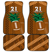 Custom Hawaii Honolulu Bowl Car Mats With Kakau Tribal Pattern LT9 - Wonder Print Shop