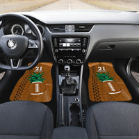 Custom Hawaii Honolulu Bowl Car Mats With Kakau Tribal Pattern LT9 - Wonder Print Shop