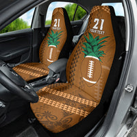 Custom Hawaii Honolulu Bowl Car Seat Cover With Kakau Tribal Pattern LT9 - Wonder Print Shop