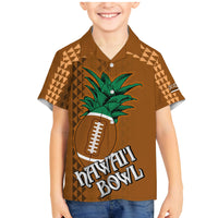 Custom Hawaii Honolulu Bowl Family Matching Mermaid Dress and Hawaiian Shirt With Kakau Tribal Pattern LT9 - Wonder Print Shop